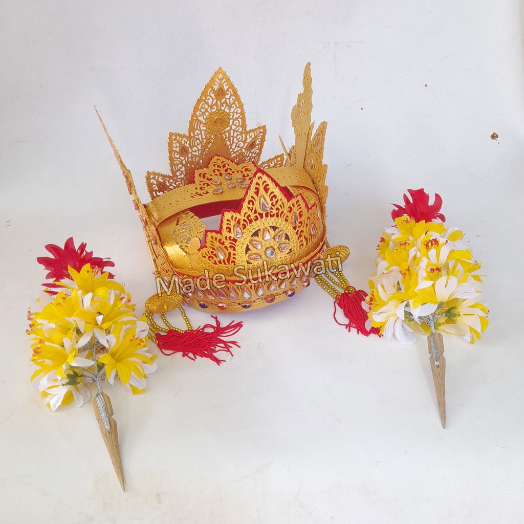 Mahkota kulit gelungan tari Joged bali