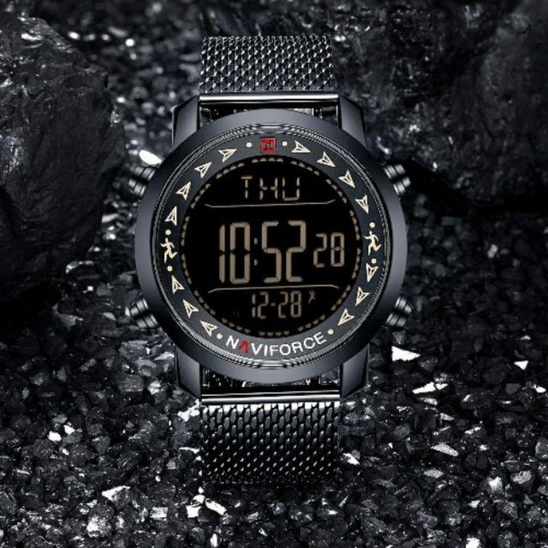 jam tangan pria naviforce original f-9230 rantai pasir diameter 4,6cm
