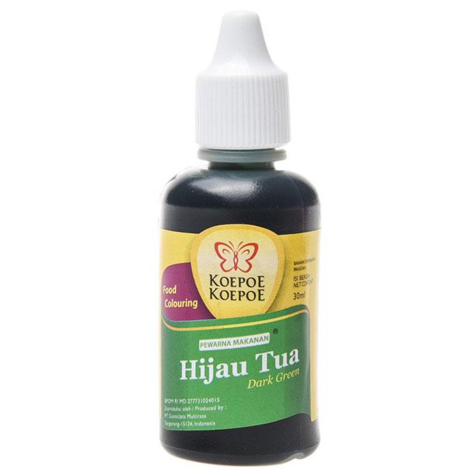 

Koepoe Koepoe Hijau Tua Pewarna Makanan 30 ml