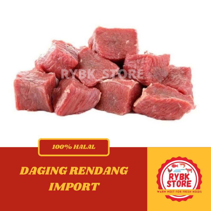 

DAGING SAPI RENDANG / IMPORT / BEEF HALAL 1 kg