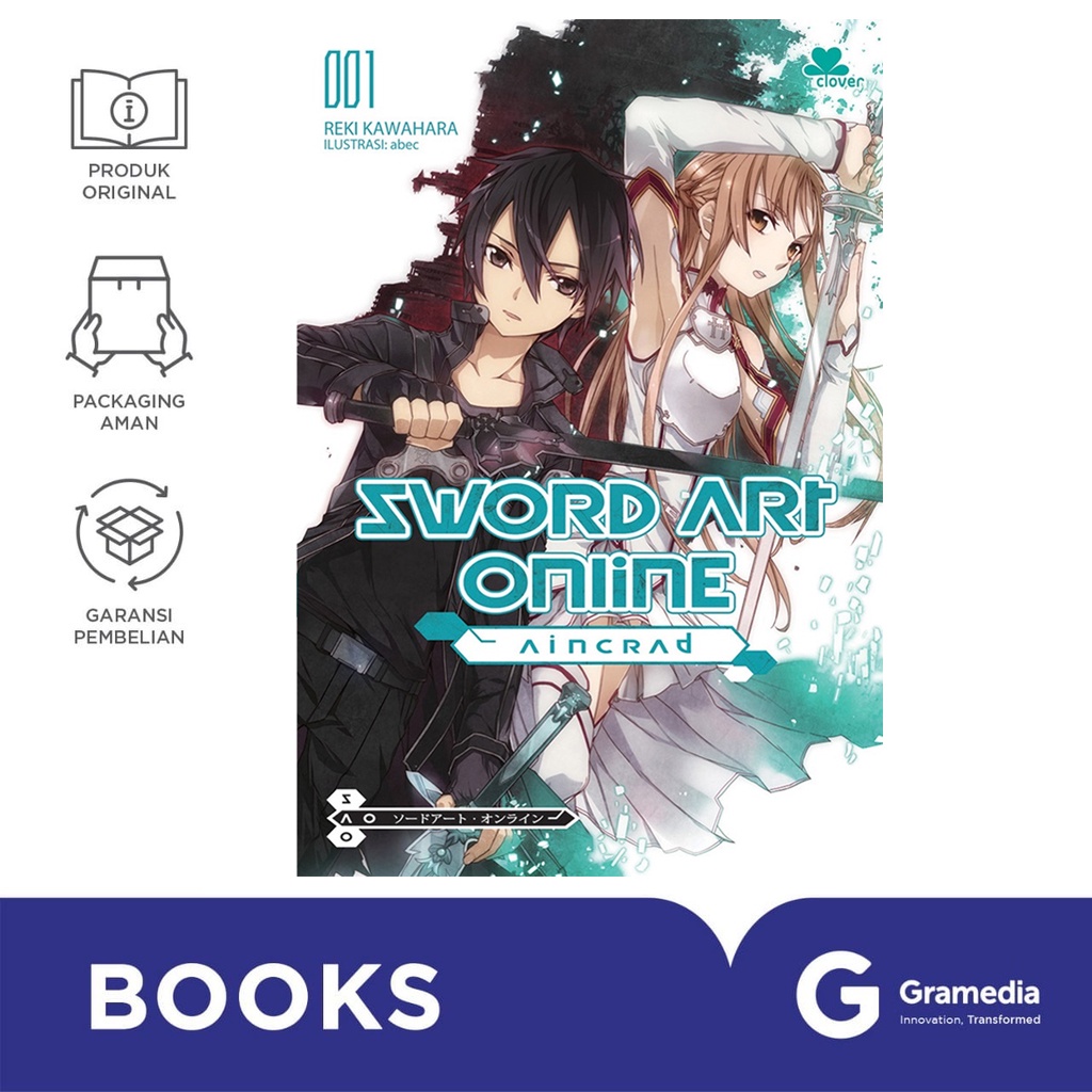 Gramedia Bali - Sword Art Online 001 Aincrad