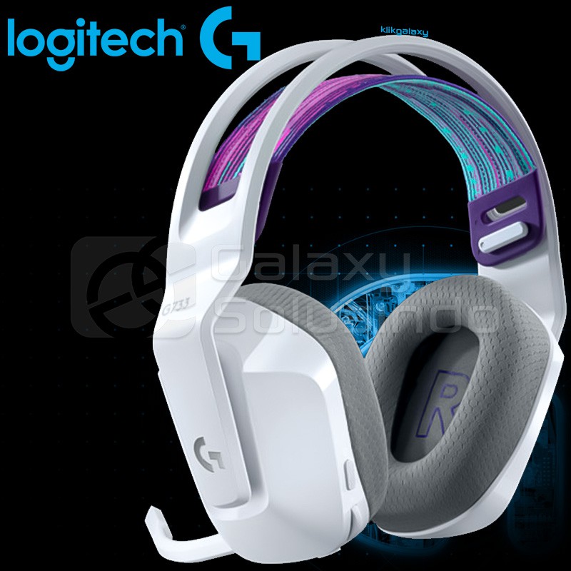 Logitech G733 LIGHTSPEED Wireless Lightsync RGB Gaming Headset - White