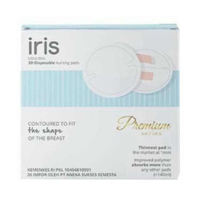 Iris Premium 3D Breastpad 60pc