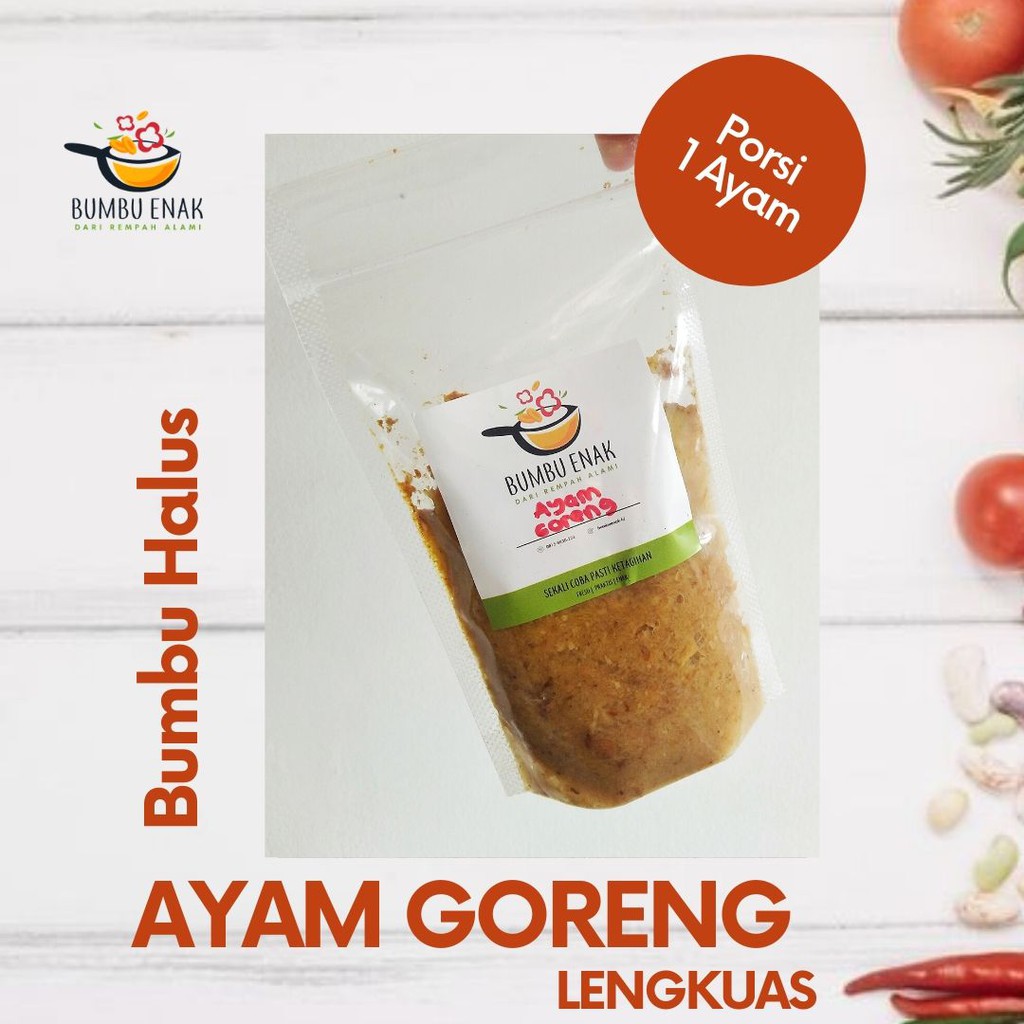 

Bumbu Halus Ayam Goreng Lengkuas Porsi 1 Ekor Ayam (Ayam Ungkap Kuning)