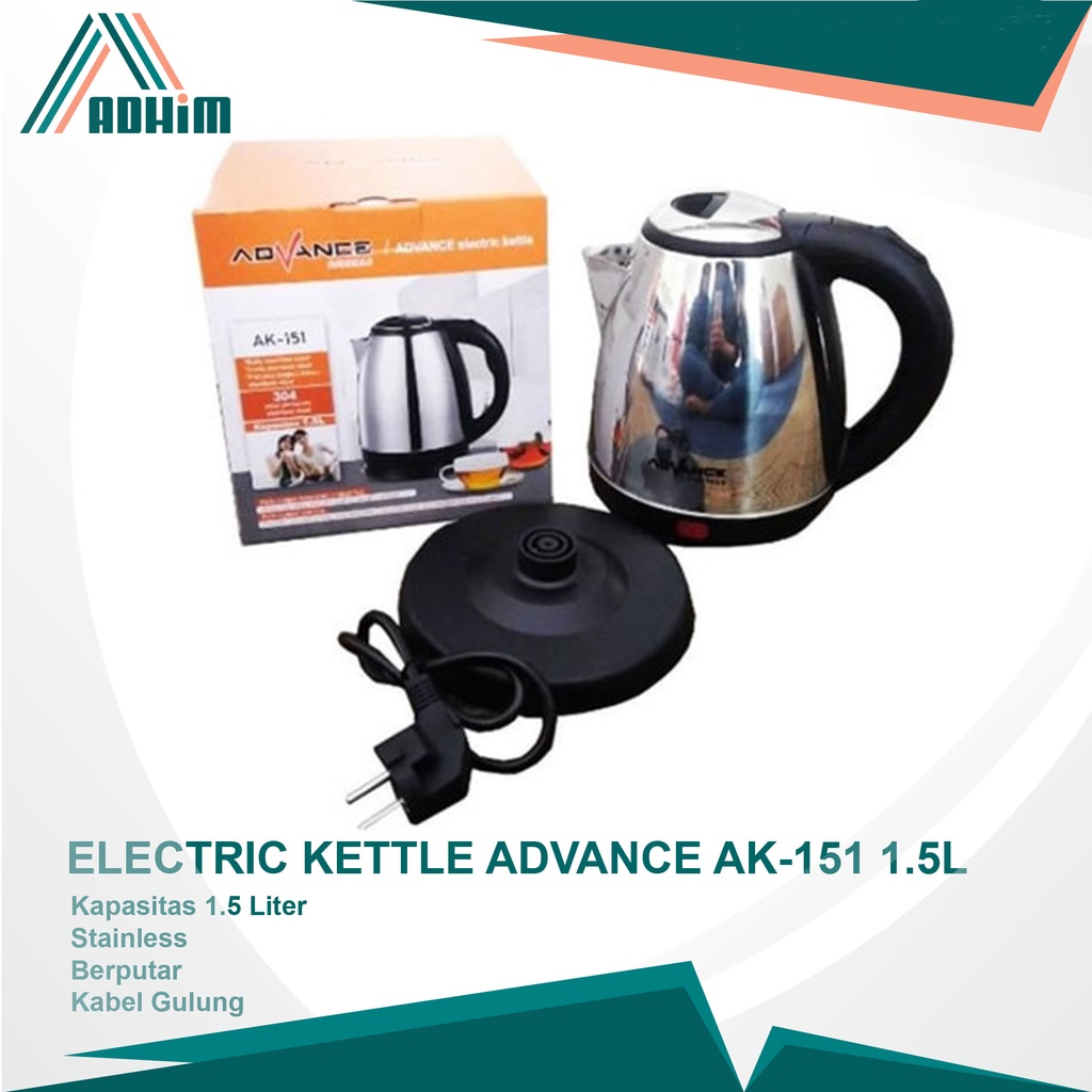 Teko Listrik Advance/ Kettle Elektrik Advance AK-151