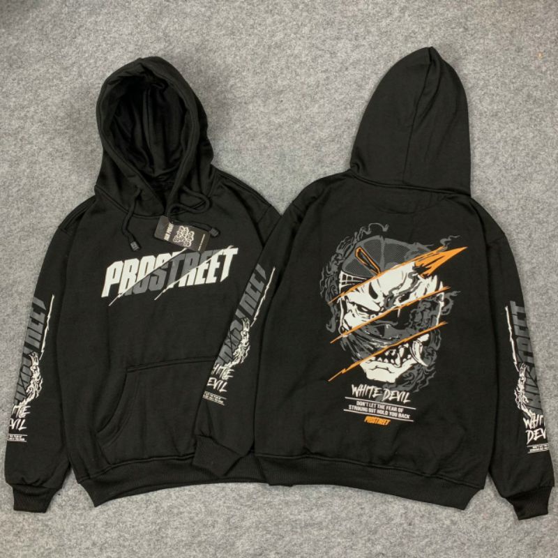 Jaket Laki Laki Prostreet White Devil Hoodie White Devil Hoodie Sunmori Terbaru