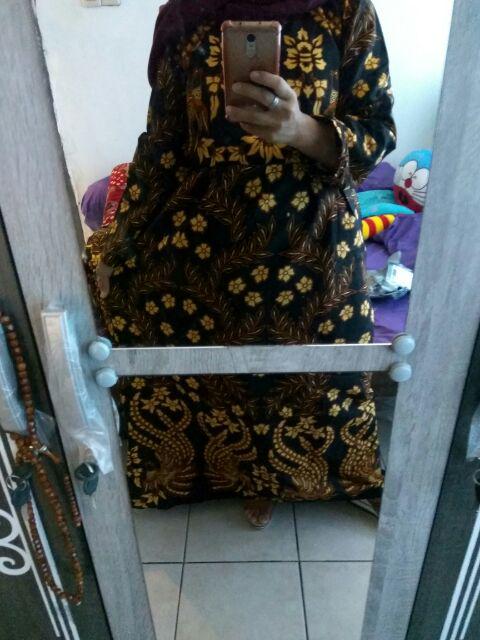 Baju Couple Batik Nayla Sarimbit Batik Gamis Busui Busui Jumbo Xxl Sogan Cendrawasih Merak Kembar