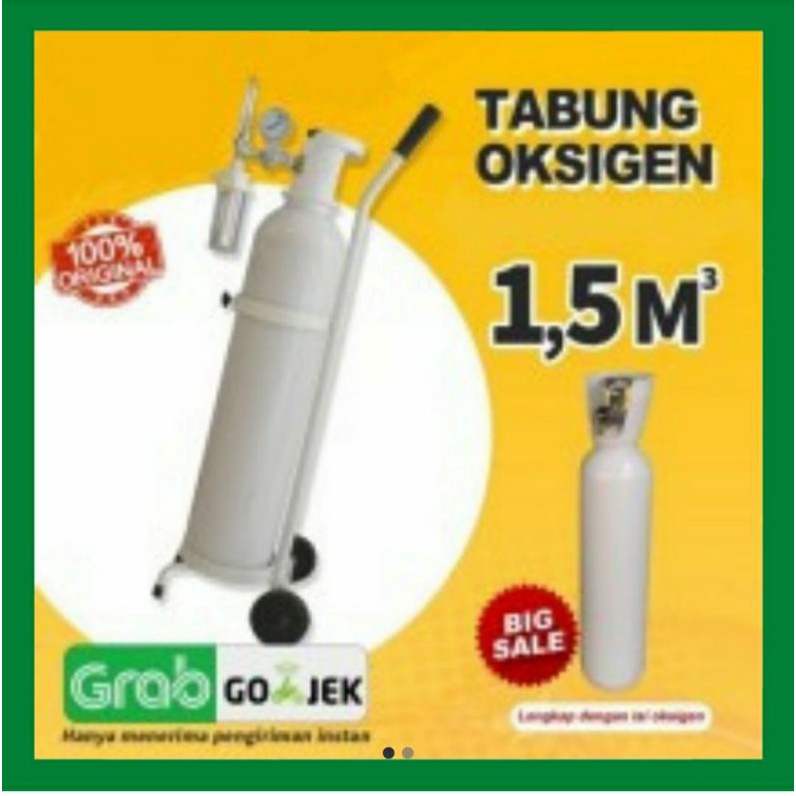 Tabung Oksigen Medis 1,5m3 Full set