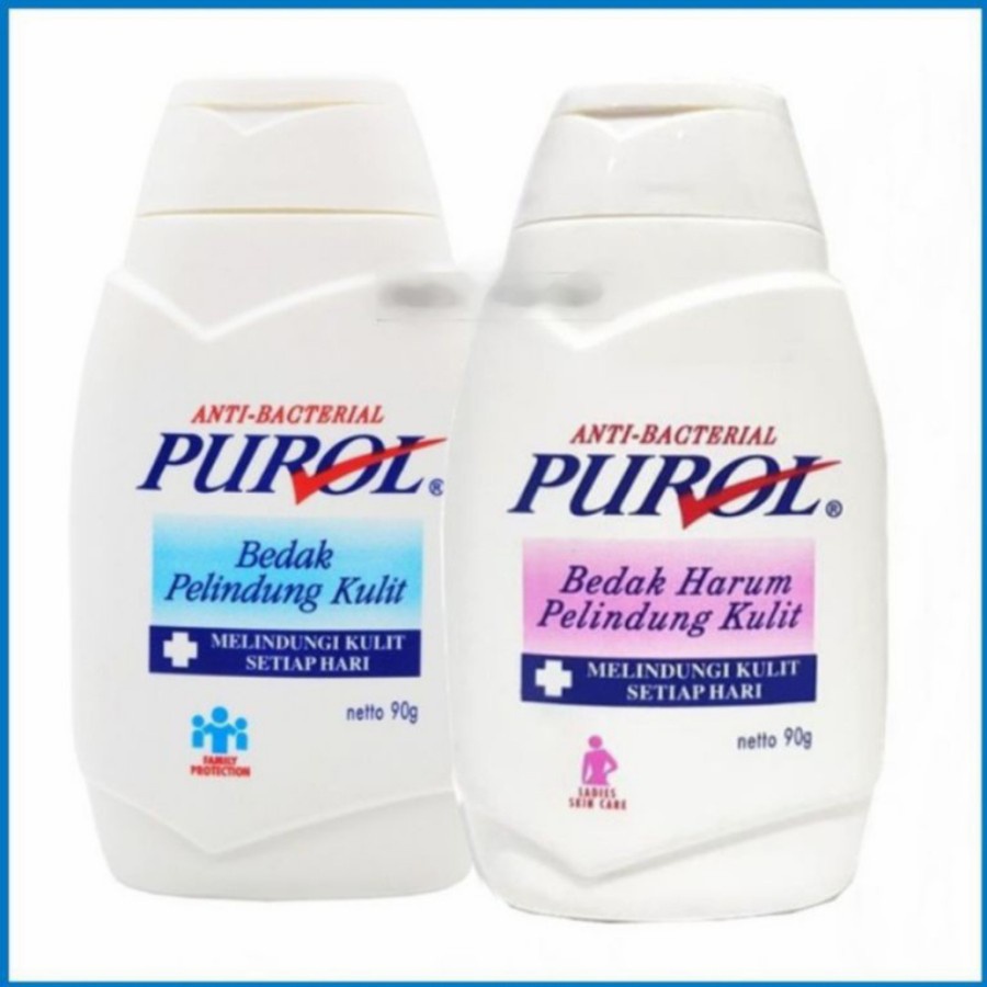 Bedak Purol Anti Bacterial Bedak Pelindung Kulit 90 Gr