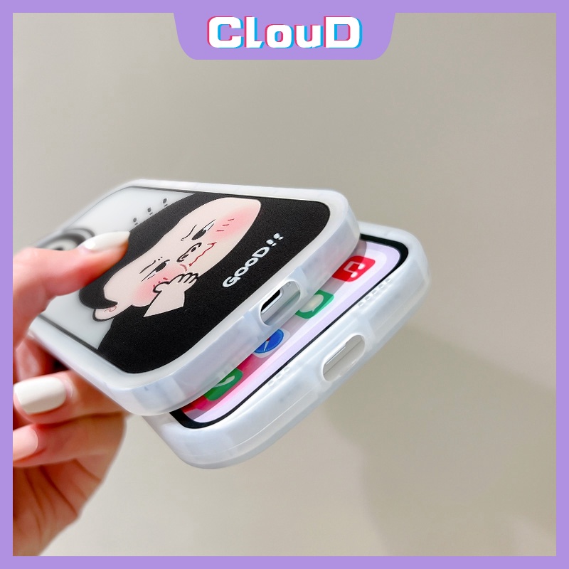 Case Anak Laki-Laki Dan Perempuan Couple Kartun Lucu Kompatibel Untuk iPhone X XR XS Max11 12 14 13 Pro Max7 8 Plus 6s 6 Plus Se2020 Lembut Tpu Ponsel Silikon Penutup Belakang