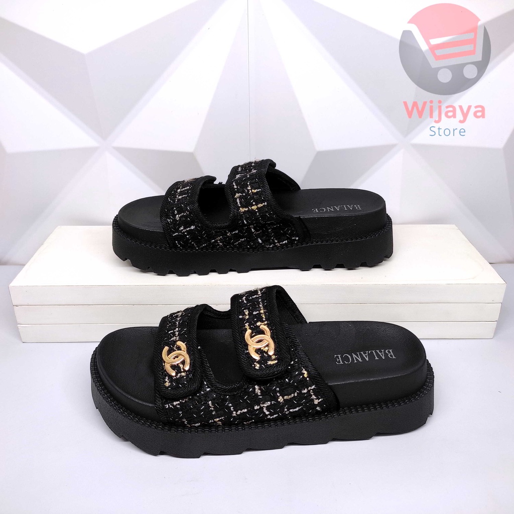 Sandal BALANCE 238 Wedges Slop Wanita Sendal Jelly Slide Selop Cewek Perempuan
