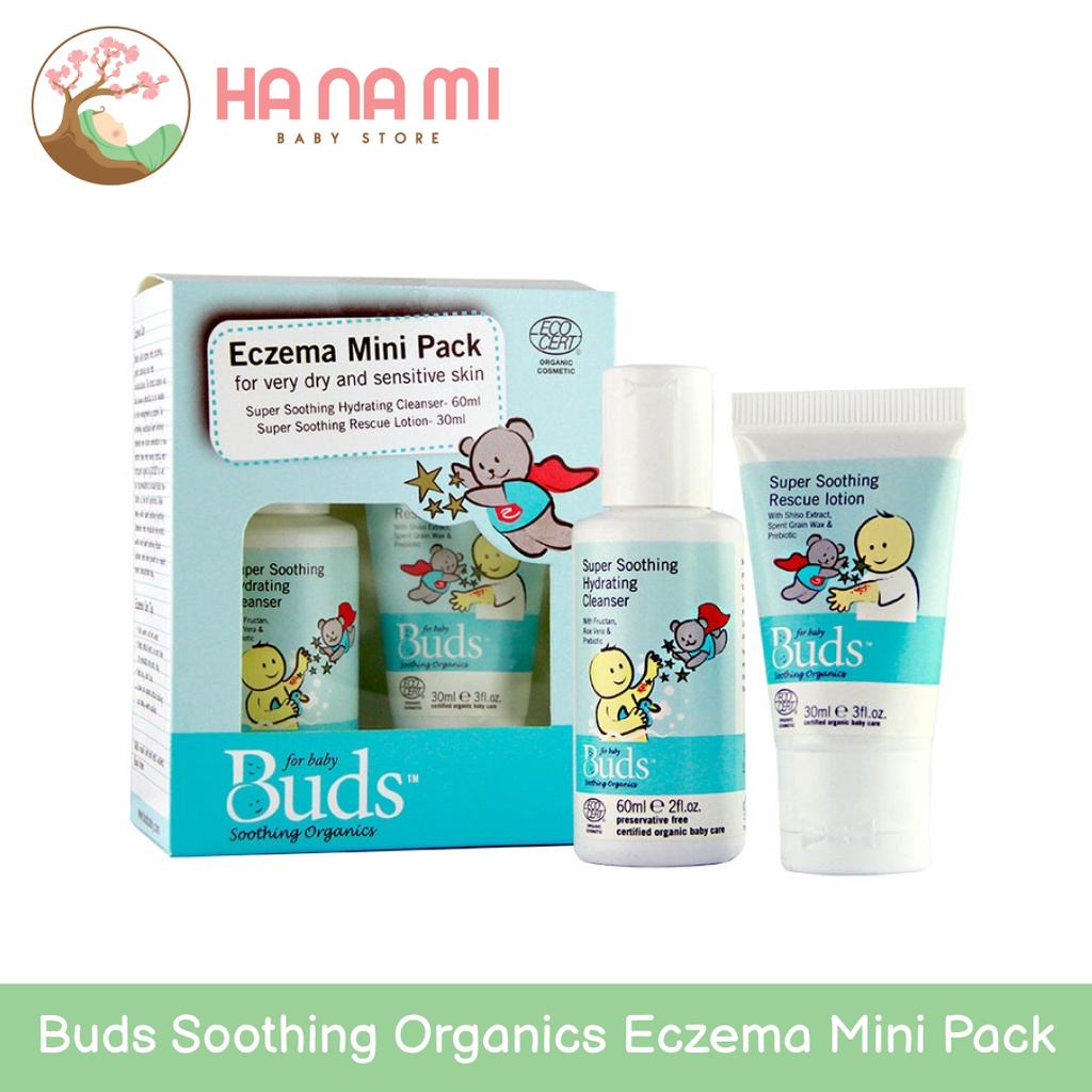 Buds Soothing Organics For Sensitive Skin Eczema Mini Pack