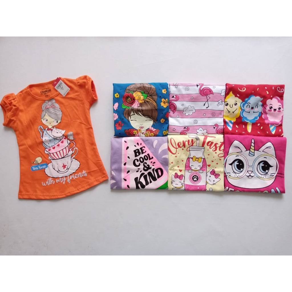 Kaos oskosh anak perempuan murah lucu-3