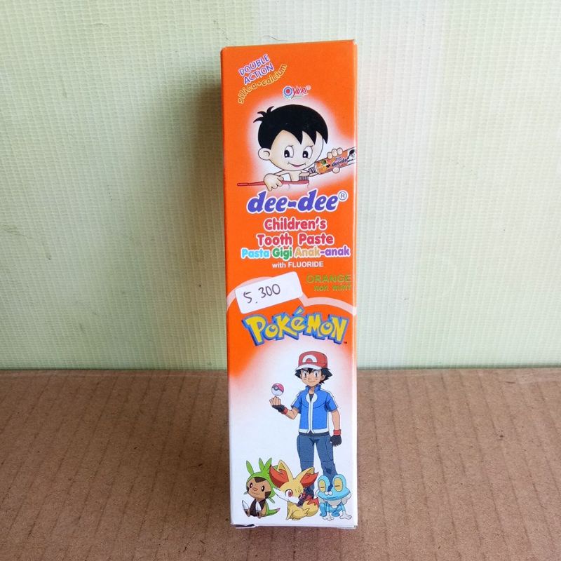 YURI DEE-DEE CHILDERN'S TOOTHPASTE STRAWBERRY, GRAPE, ORANGE 50GR