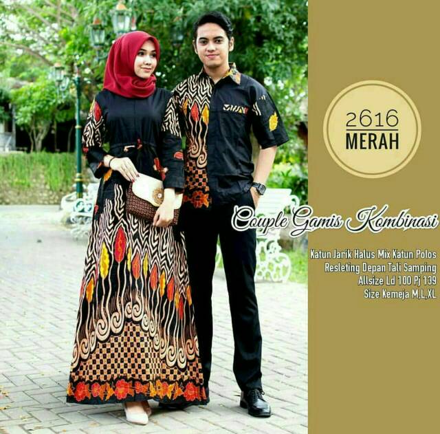 Maura couple - Sania Ruffle Batik Couple Ori Ndoro Jowi DNT