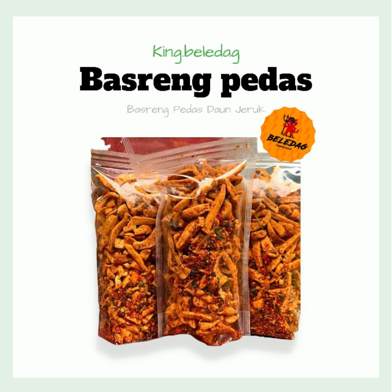 

BASRENG PEDAS DAUN JERUK 100GR / BASO GORENG / KERIPIK BASRENG