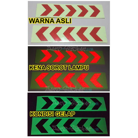 

stiker panah glow in the dark