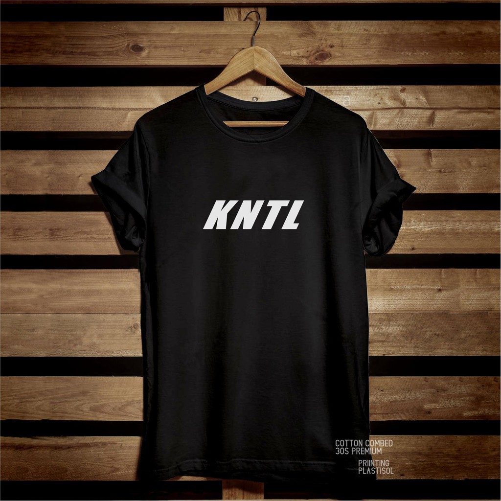 T-shirt Baju Kaos Distro Pria Wanita KNTL Cotton Combed 30s Murah