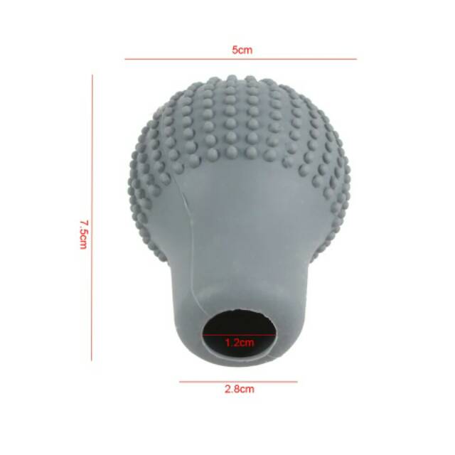 Abu Grey Cover Knob Mobil Manual Shift Gear Persnel Gigi Silikon Silicone Car Manual Sarung Karet Penutup