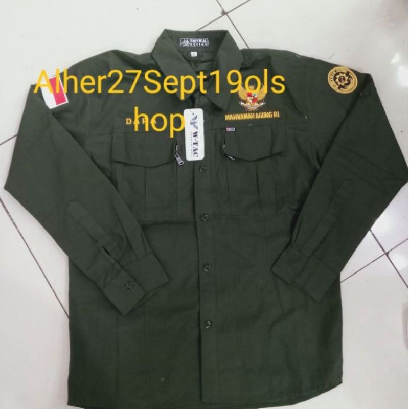 Kemeja Mahkamah Agung lengan panjang baju Mahkamah Agung SERAGAM Mahkamah Agung kemeja tactical Mahk