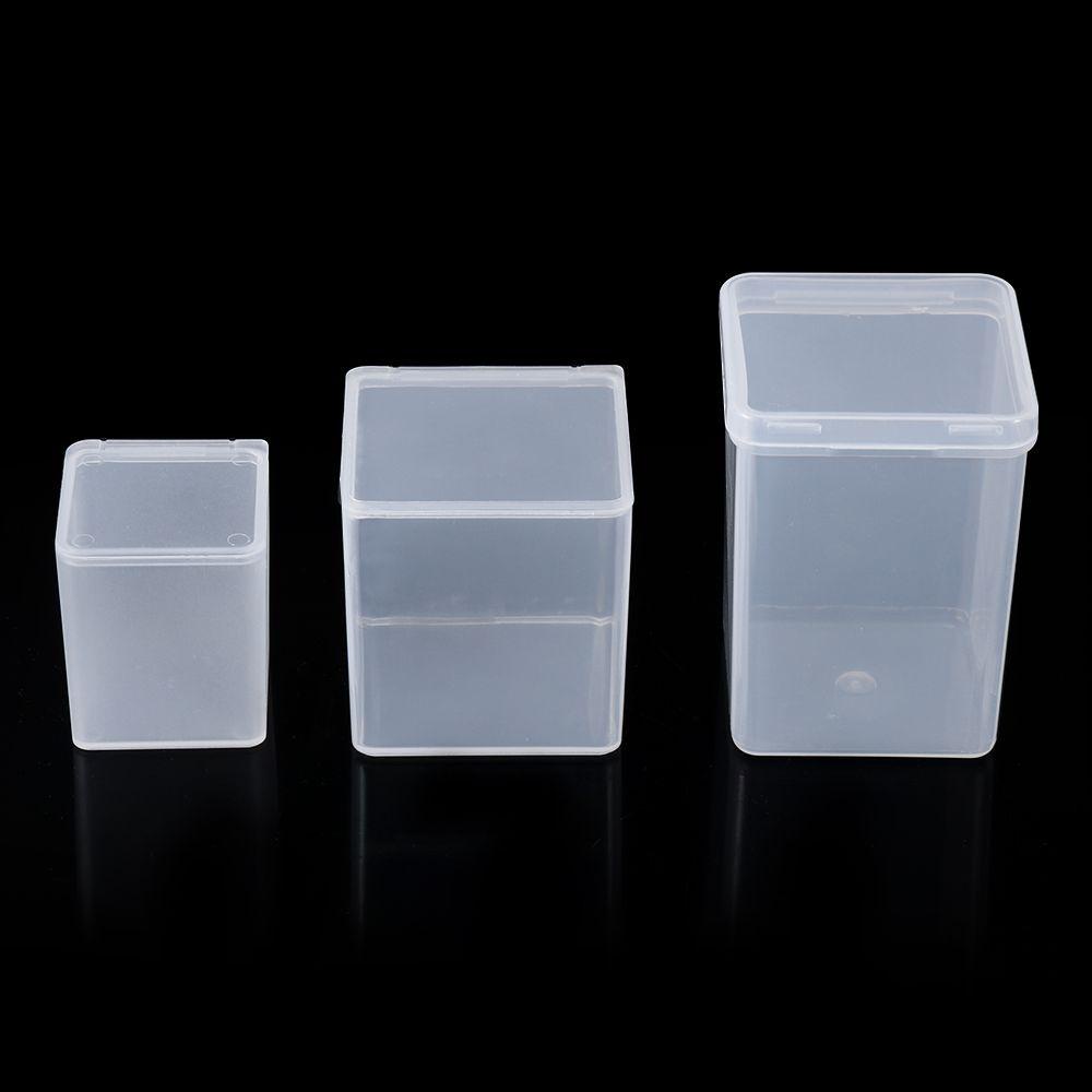 Nanas Kotak Penyimpanan Kecil Transparan Nail Art Screw Storage Plastik Perhiasan Organizer Case