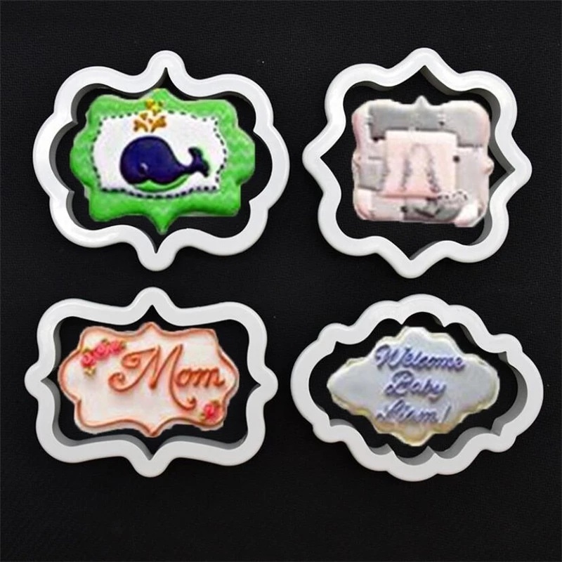 4Pcs/Set Creative Cookie Cutter/Fondant Mould/Candy Biscuit  Molds for DIY Baking Cake Decorating