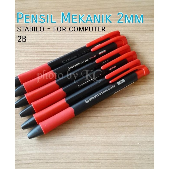 

☉ Stabilo Pensil Mekanik 2mm exam grade 2B for computer ➢