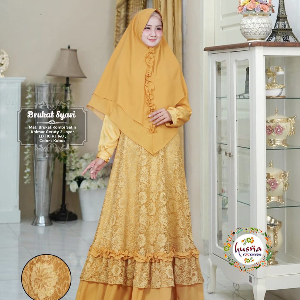 Gamis Brukat Syari By Husna