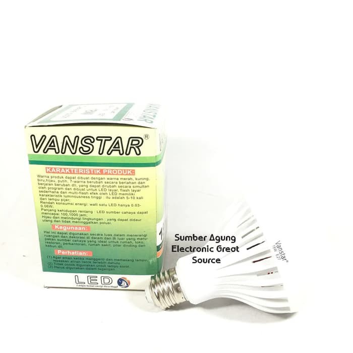 Lampu LED 18W Murah Vanstar 18 Watt Setara 216W Pijar Grosir Ecer