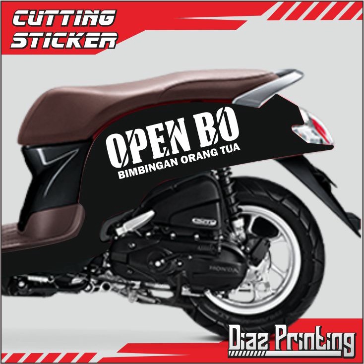 STIKER OPEN BO CUTTING