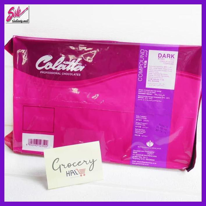

SAKMACOKLAT- COLATTA DARK CHOCOLATE COMPOUND 1 KG -MAKANAN-MINUMAN.
