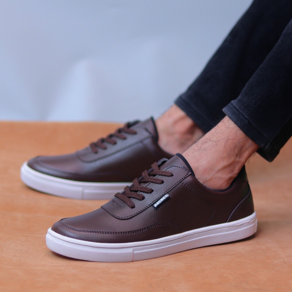 Sepatu Sneakers Casual Pria Sepatu Kets Premium Sepatu Kasual Formal Barkley Black - Quickly