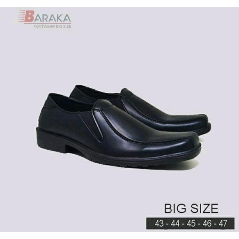 Pantofel Series / Sepatu Big Size Pria 43-44-45-46-47 Oxford Exclusive ukuran JUMBO Kulit Hitam murah, 47