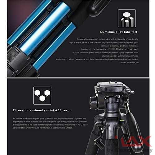 Tripod Profesional Zomei Professional DSLR Tripod &amp; Pan Head - Q111 Warna Biru