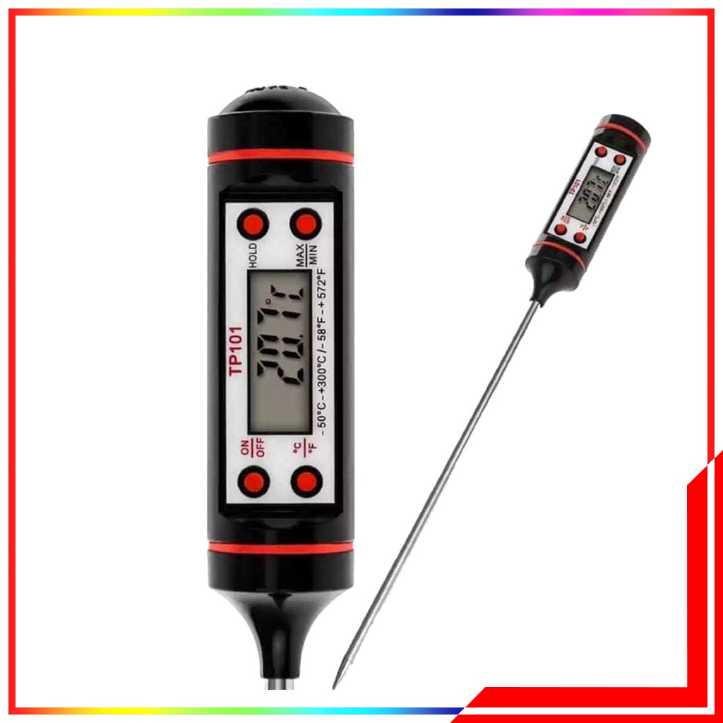 Termometer Makanan Digital / Termometer Pengukur Suhu Masakan Makanan Daging Air / Digital Food Thermometer For Kitchen Cooking BBQ