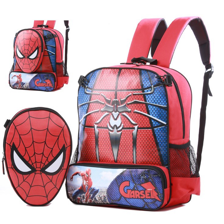 Tas ransel sekolah  TK SD anak laki laki siderman Garsel zuk
