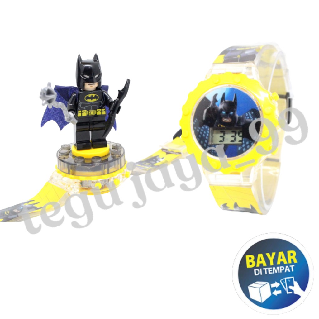 [✅FREE AKSESORIS ] JAM TANGAN ANAK LAKI LAKI LEGO LAMPU LED DAN MUSIK KARAKTER SUPER HERO