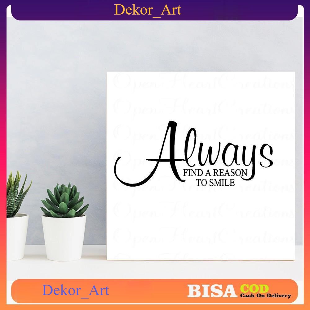 Dekor_Art07.id - HIASAN DINDING QUOTES KEREN MINI 20X20 CM