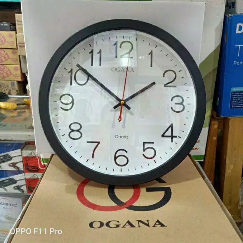 OGANA Jam Dinding Polos Diameter 32Cm Ogana 8989