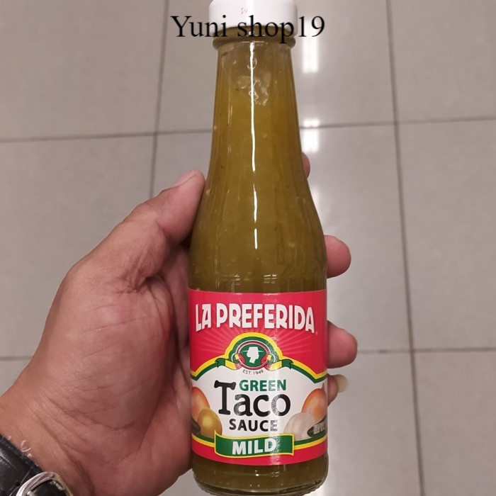 

la preferida green taco sauce mild - saus taco 198g