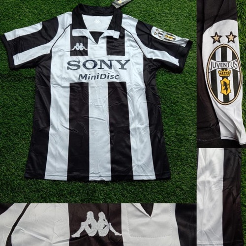 Jersey RETRO Klub Bola JUVE Juventus Grade Ori