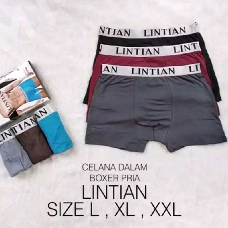 boxer dewasa spandex Lintian(isi/3pcs)