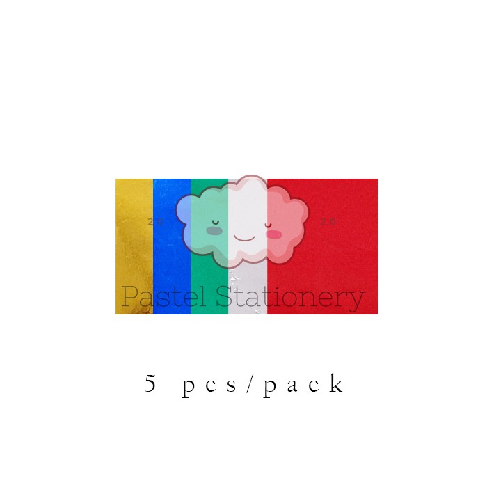 

Kertas Hermes Hermas Ermes Warna Warni - Wrapping Paper Bungkus Kado Isi 5 Pcs