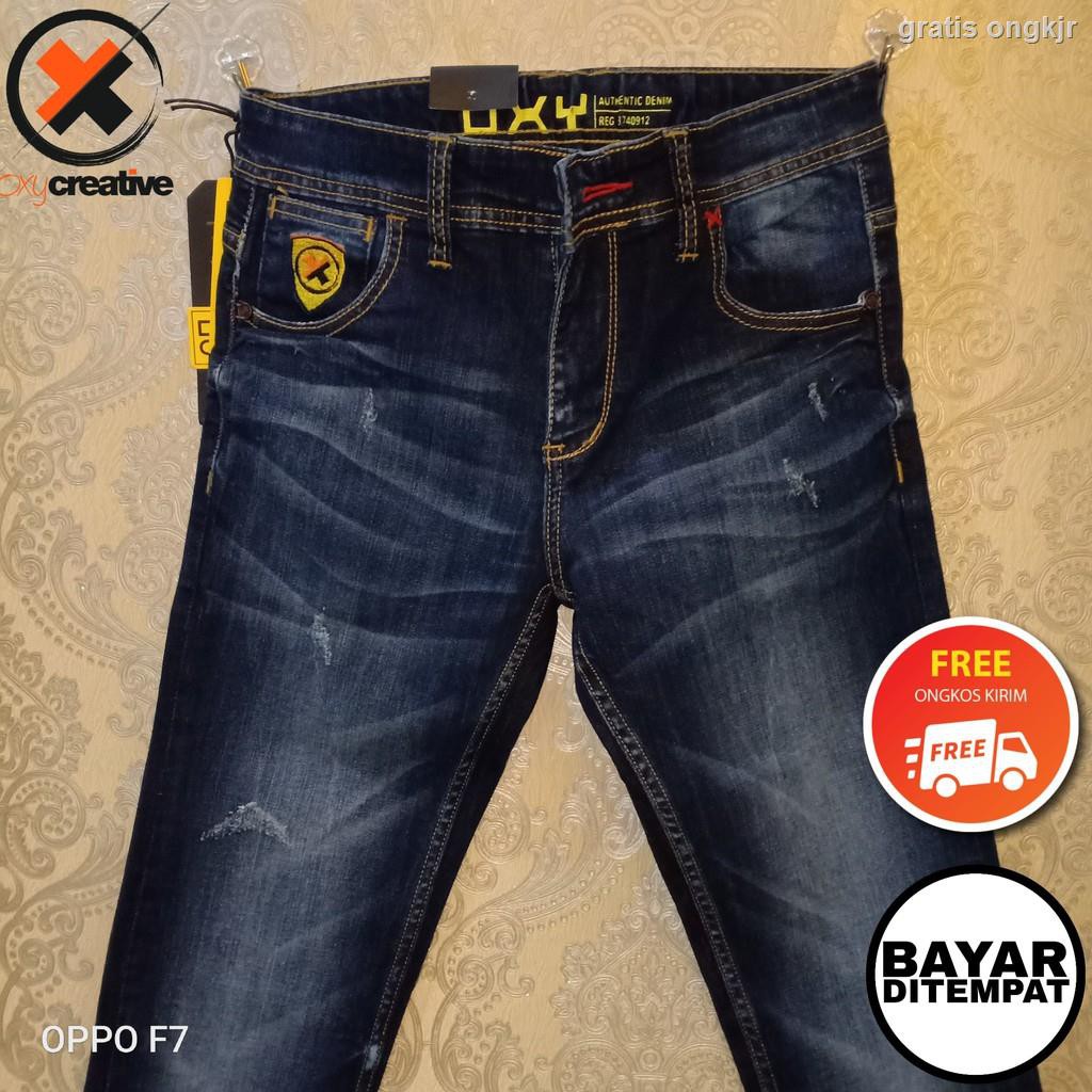  celana  oxygen pria celana  jeans pria levis  bahan karet  