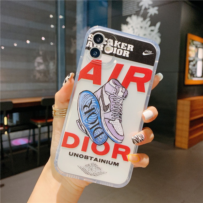 Soft Case Pelindung Desain Sneakers AJ Untuk Apple X Ipnone 12 Pro Max 7XR 11