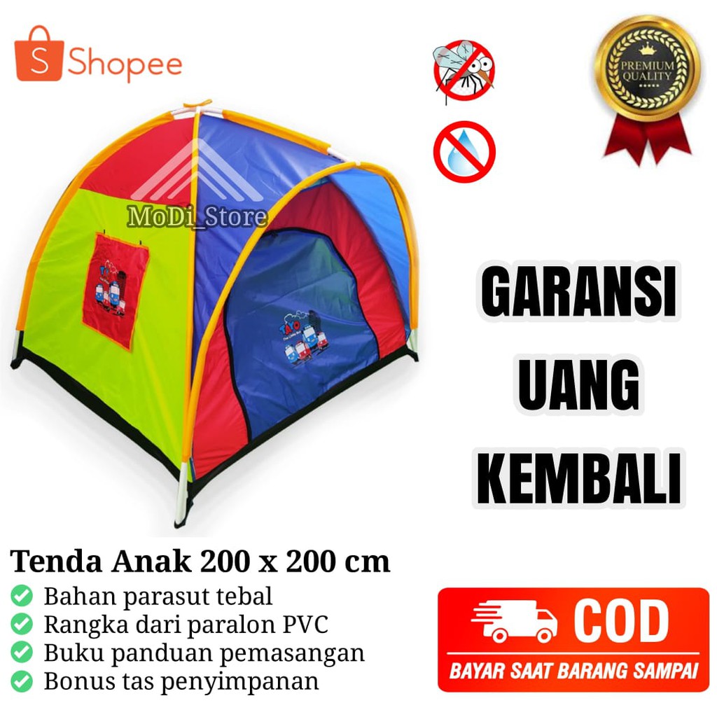 PROMO Tenda Anak Jumbo 200 Cm / Tenda Anak Paling Besar / Tenda Mainan Anak / Tenda Murah