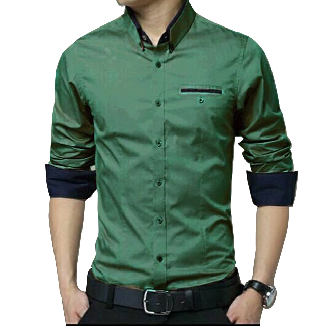 Kemeja Pria KARSSON / Bahan Katun / Lengan Panjang / Kemeja Polos [ Size M L XL ]