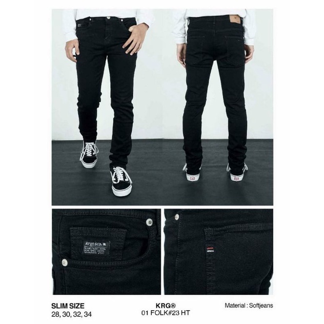 celana jeans hitam pria,KRGR.original.