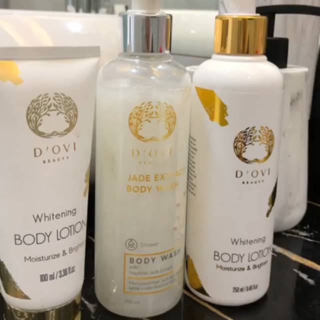 D'ovi beauty whitening body lotion 250ml