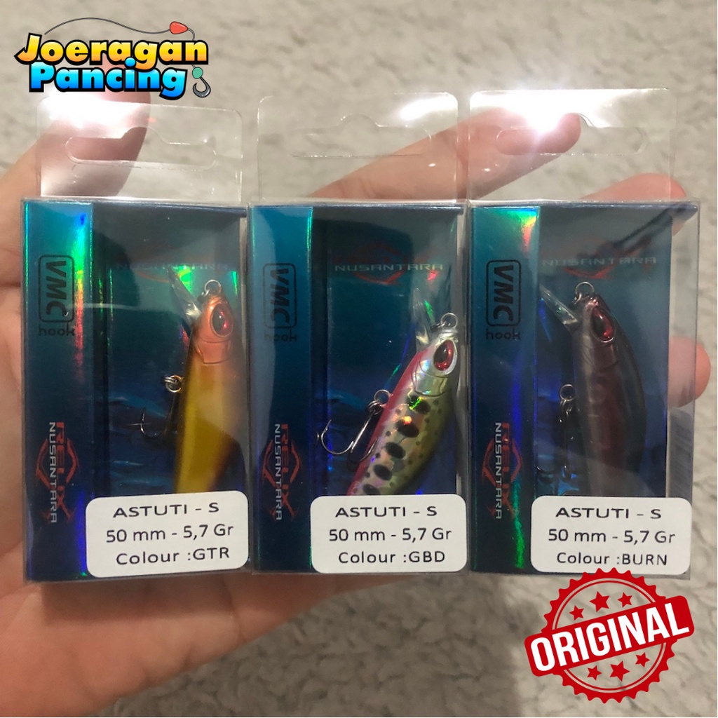Lure Umpan Pancing Minnow Relik RELIX NUSANTARA Astuti-S 5.7gr Minow Alat Pancing Casting Pancingan 